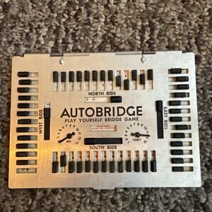 Vintage 1959 Auto Bridge Play Yourself Game Complete 24 card Set Free shipping